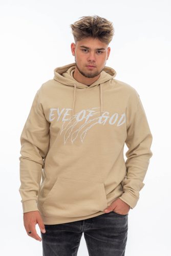 Eye of God beige pulóver oroszlán mintával